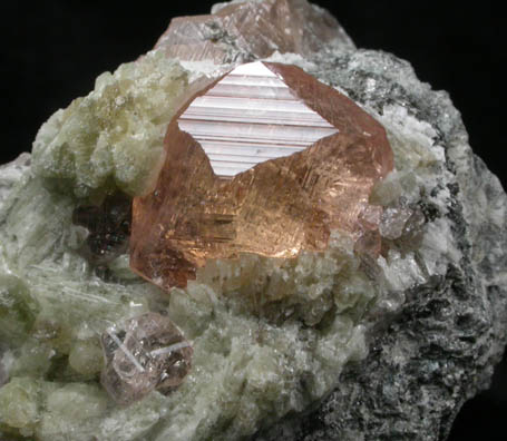 Grossular Garnet with Diopside from Jeffrey Mine, Asbestos, Qubec, Canada