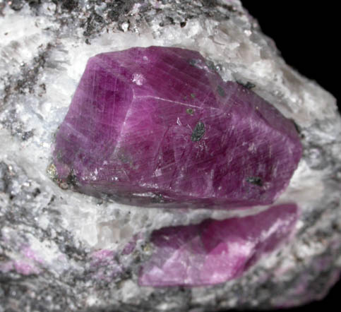 Corundum var. Ruby from Mysuru (formerly Mysore), Karnataka, India