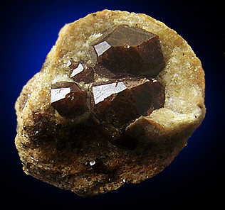 Almandine Garnet in Quartz nodule from Serrote Redondo, near Pedra Lavrada, Paraba, Brazil