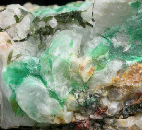 Olivenite and Malachite from Lake Mine (Gunnis Lake Mine?), Cornwall, England