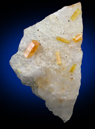 Mimetite on Quartz from Guatomo Mine, near Tham Thalu, south of Hat Yai, Yala Province, Thailand