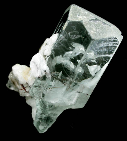 Beryl var. Aquamarine with Rutile inclusions from Skardu Road, Baltistan, Gilgit-Baltistan, Pakistan