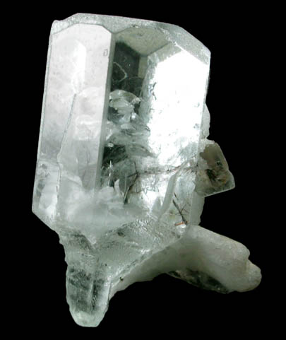 Beryl var. Aquamarine with Rutile inclusions from Skardu Road, Baltistan, Gilgit-Baltistan, Pakistan