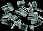 Beryl var. Aquamarine (24 crystals) from Shengus, Skardu Road, Baltistan, Gilgit-Baltistan, Pakistan