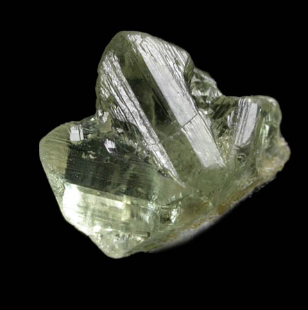 Chrysoberyl (V-twinned) from Tancredo, Espirito Santo, Brazil