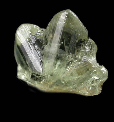 Chrysoberyl (V-twinned) from Tancredo, Espirito Santo, Brazil