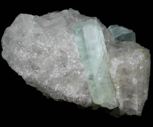 Beryl var. Aquamarine from Stoneham, Oxford County, Maine