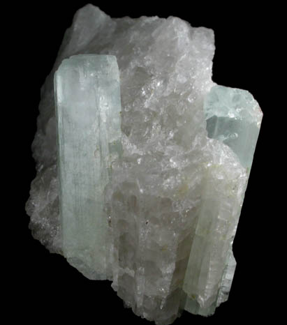 Beryl var. Aquamarine from Stoneham, Oxford County, Maine