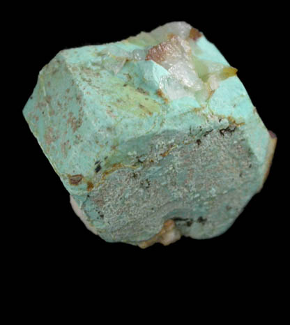 Turquoise pseudomorph after Beryl from Apache Canyon Mines, Turquoise Mountains, San Bernardino County, California