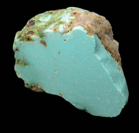 Turquoise from Apache Canyon Mines, Turquoise Mountains, San Bernardino County, California