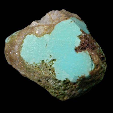 Turquoise from Apache Canyon Mines, Turquoise Mountains, San Bernardino County, California