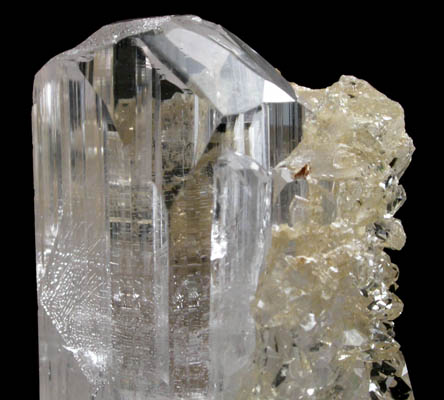 Danburite with Quartz from San Sebastian Mine, Charcas, San Luis Potosi, Mexico