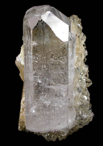 Danburite with Quartz from San Sebastian Mine, Charcas, San Luis Potosi, Mexico