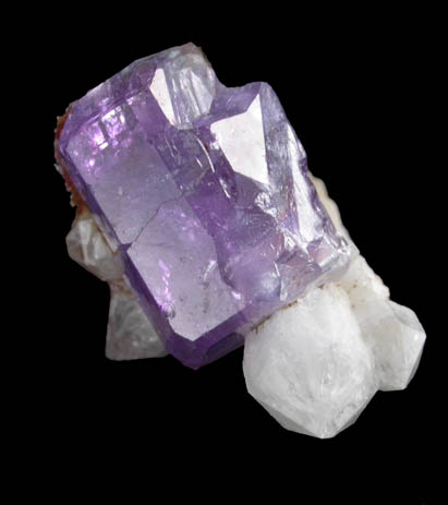 Fluorapatite on Quartz from Pulsifer Quarry, Mount Apatite, Auburn, Androscoggin County, Maine