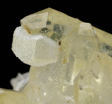 Quartz with Quartz pseudomorphs after Pyrite from Montgomery County, Arkansas