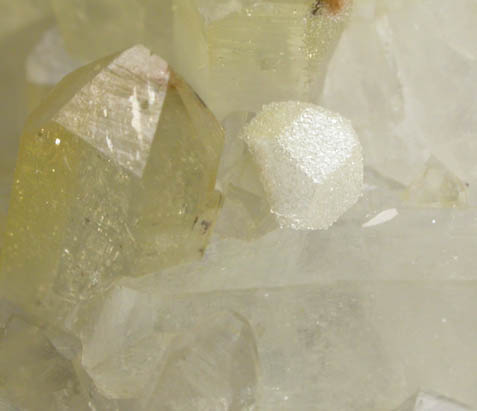 Quartz with Quartz pseudomorphs after Pyrite from Montgomery County, Arkansas