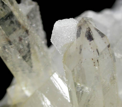 Quartz with Quartz pseudomorphs after Pyrite from Montgomery County, Arkansas