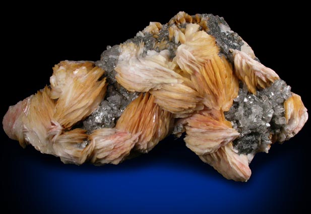 Barite with Cerussite from Mibladen, Haute Moulouya Basin, Zeida-Aouli-Mibladen belt, Midelt Province, Morocco