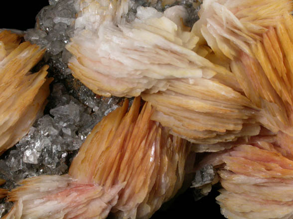 Barite with Cerussite from Mibladen, Haute Moulouya Basin, Zeida-Aouli-Mibladen belt, Midelt Province, Morocco