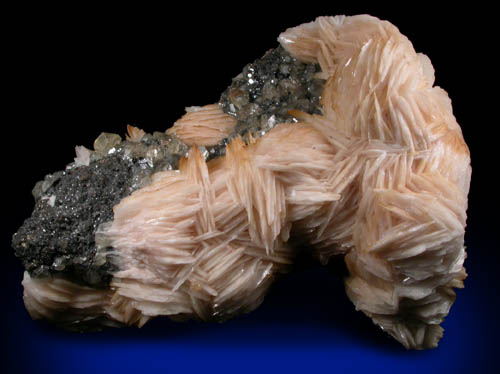 Barite with Cerussite from Mibladen, Haute Moulouya Basin, Zeida-Aouli-Mibladen belt, Midelt Province, Morocco