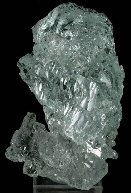 Beryl var. Aquamarine (complexly etched crystal) from Divino das Laranjeiras, Minas Gerais, Brazil