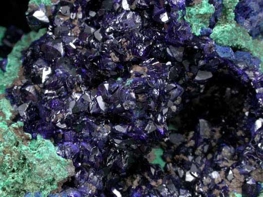 Azurite in Malachite from Liufengshan Mine, Guichi, Anhui Province, China