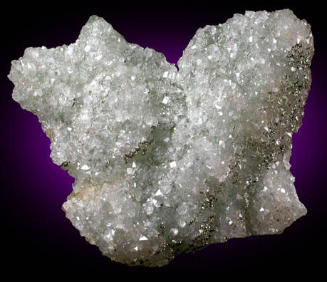 Quartz and Pyrite over Fluorite from Schwarzenfeld, Bavaria, Germany