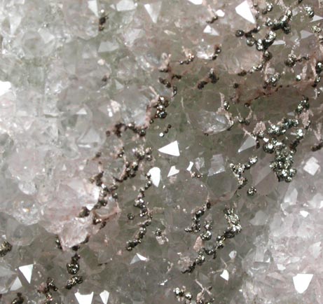 Quartz and Pyrite over Fluorite from Schwarzenfeld, Bavaria, Germany