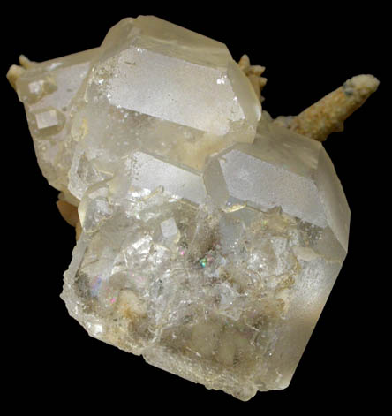 Fluorite with Quartz from Nikolaevskiy Mine, Dalnegorsk, Primorskiy Kray, Russia