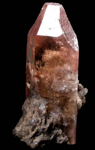 Topaz with Hematite and Rutile inclusions from Tepetates, San Luis Potosi, Mexico