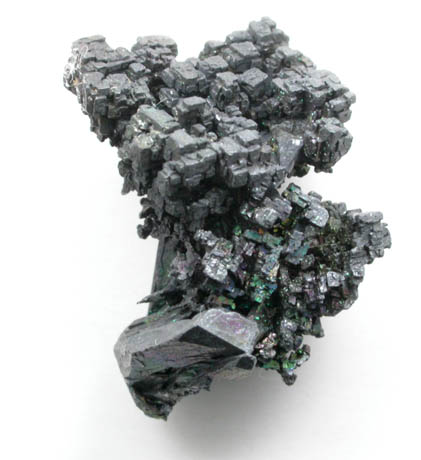 Acanthite on Polybasite from Fresnillo District, Zacatecas, Mexico