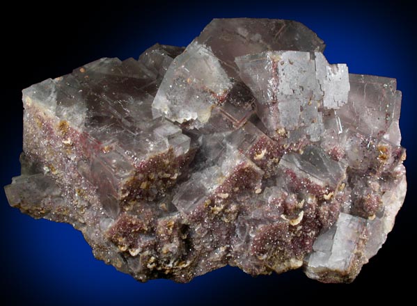 Fluorite with Quartz from Ccilia Mine (Cecelia Mine), Wlsendorf-Schmidgaden District, Schwandorf, Upper Palatinate, Bavaria, Germany