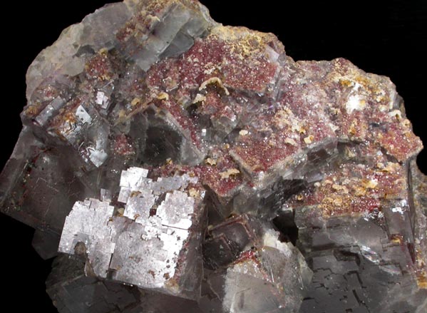 Fluorite with Quartz from Cäcilia Mine (Cecelia Mine), Wölsendorf-Schmidgaden District, Schwandorf, Upper Palatinate, Bavaria, Germany
