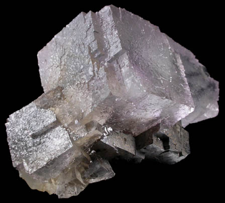 Fluorite over Galena from Elmwood Mine, Carthage, Smith County, Tennessee