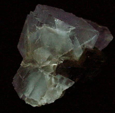 Fluorite over Galena from Elmwood Mine, Carthage, Smith County, Tennessee