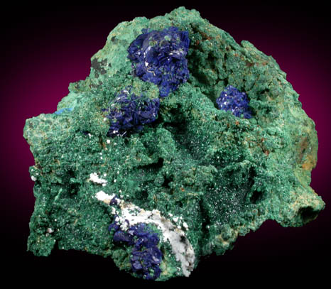 Azurite and Malachite from Big Indian Mine, near La Sal, San Juan County, Utah