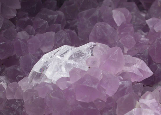 Quartz var. Amethyst with Barite from Bulldog Mine, Creede, Mineral County, Colorado