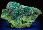 Dioptase, Conichalcite, Dolomite from Tsumeb Mine, Otavi-Bergland District, Oshikoto, Namibia