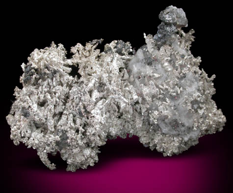 Silver in Calcite with Sphalerite from Andres del Rio District, Batopilas, Chihuahua, Mexico