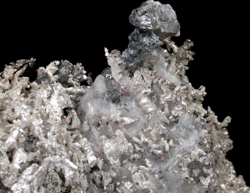 Silver in Calcite with Sphalerite from Andres del Rio District, Batopilas, Chihuahua, Mexico