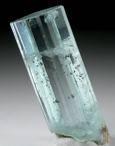 Beryl var. Aquamarine with Tantalite-(Mg) inclusions from Skardu District, Gilgit-Baltistan, Pakistan