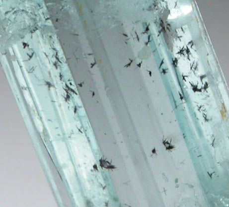 Beryl var. Aquamarine with Tantalite-(Mg) inclusions from Skardu District, Gilgit-Baltistan, Pakistan