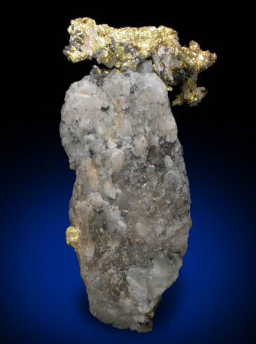 Gold on Quartz from Angels Camp, Calaveras County, California