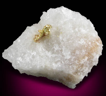 Gold on Quartz from Excelsior Mountains, Mineral County, Nevada