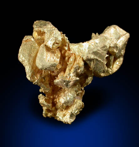Gold (Spinel Law-twinned) from Eugene Mountains, Humboldt County, Nevada