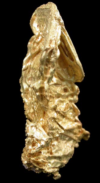 Gold (Spinel Law-twinned) from Eugene Mountains, Humboldt County, Nevada