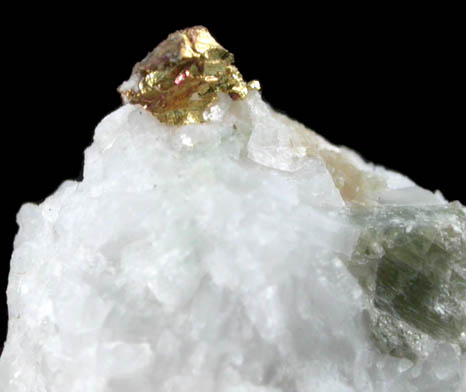 Gold on Quartz from Nighthawk Lake Area, Ontario, Canada