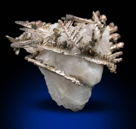 Silver in Calcite from Andres del Rio District, Batopilas, Chihuahua, Mexico