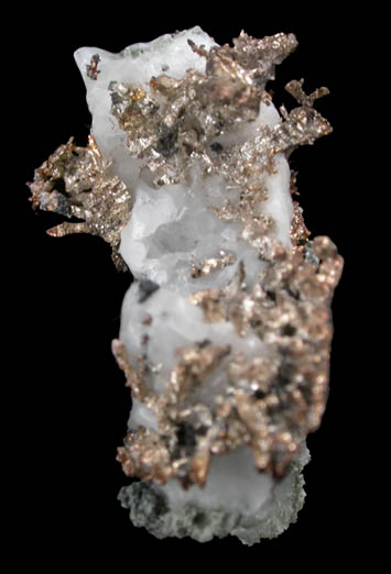 Silver in Calcite from Andres del Rio District, Batopilas, Chihuahua, Mexico