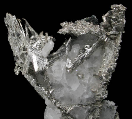 Silver in Calcite from Andres del Rio District, Batopilas, Chihuahua, Mexico